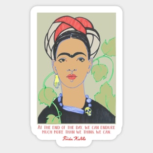 FRIDA KAHLO Mexican Feminist portrait Sticker